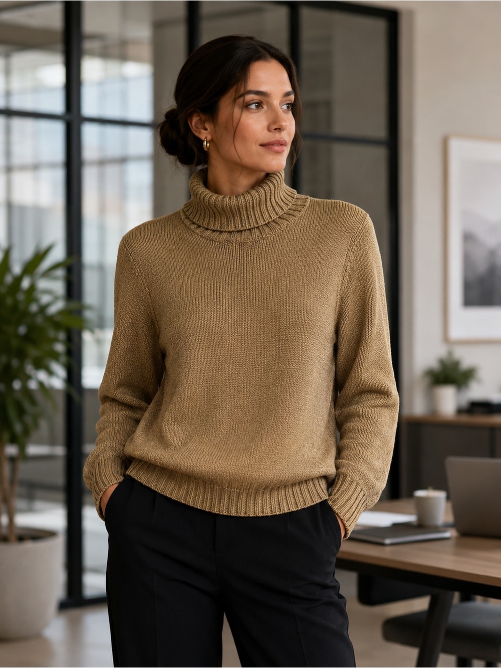 RALPH LAUREN Gold Sweater